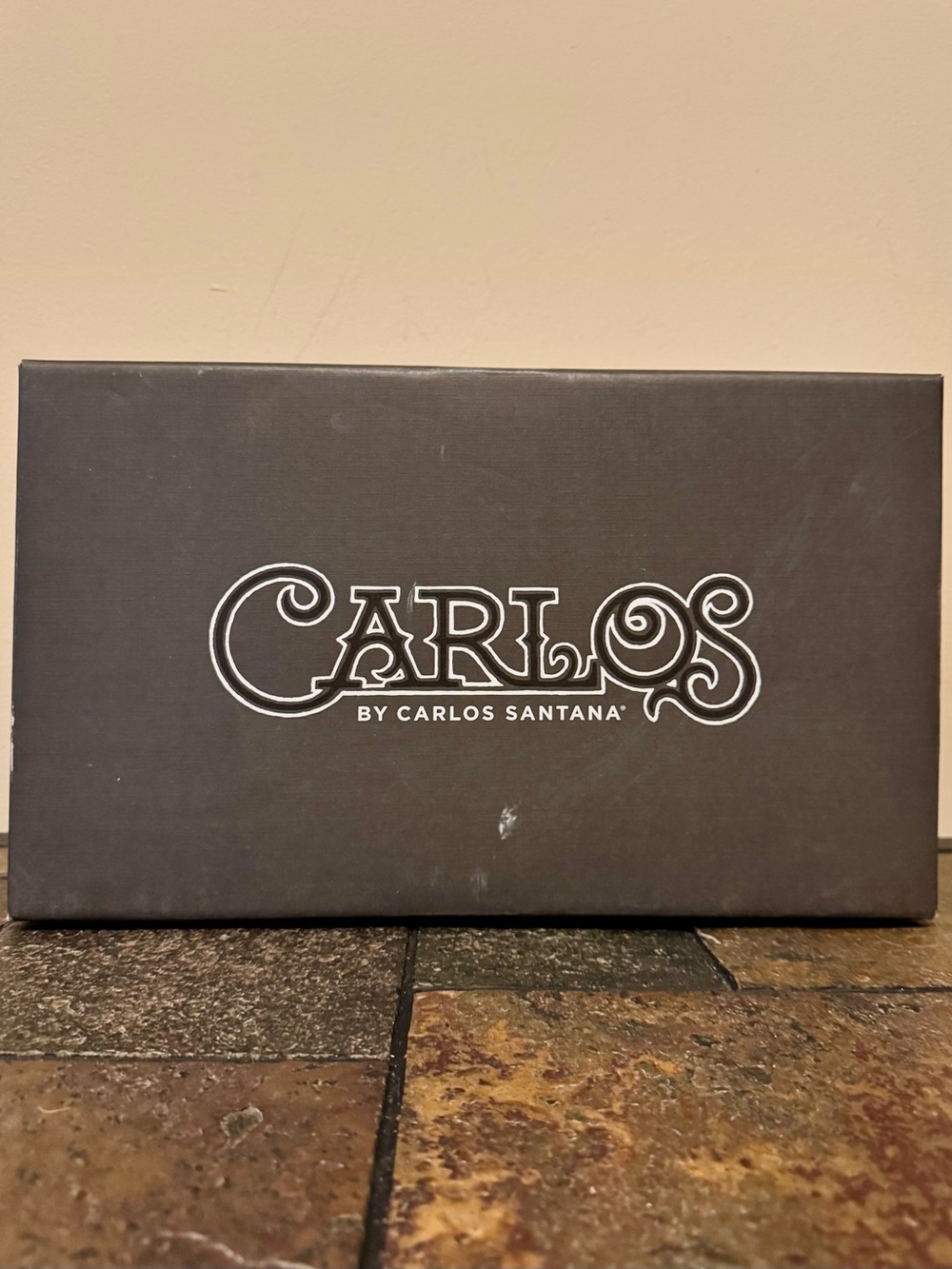 Carlos Santana Black Leather Dress Shoe